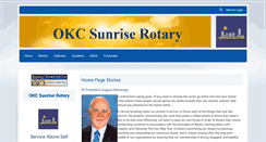 Desktop Screenshot of okcsunriserotary.org